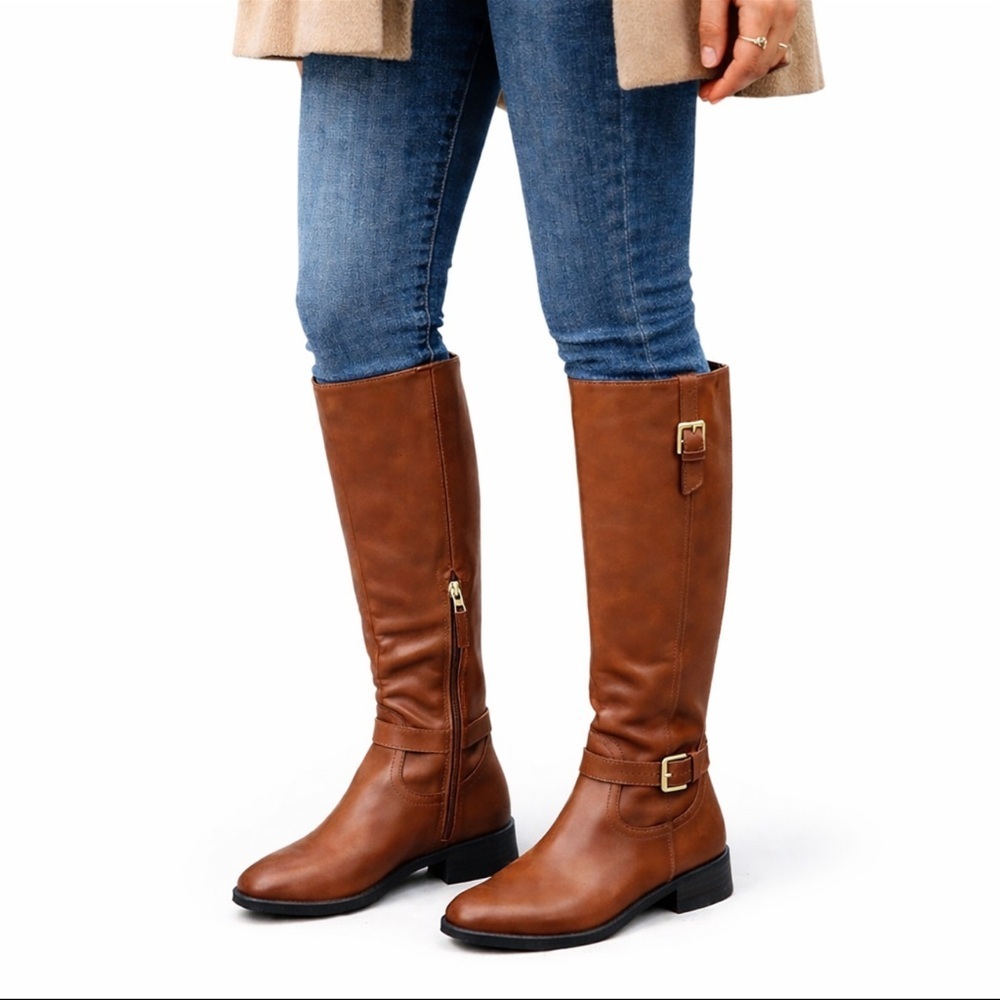 [Sam Edelman] Classic Brown Leather Riding Boots